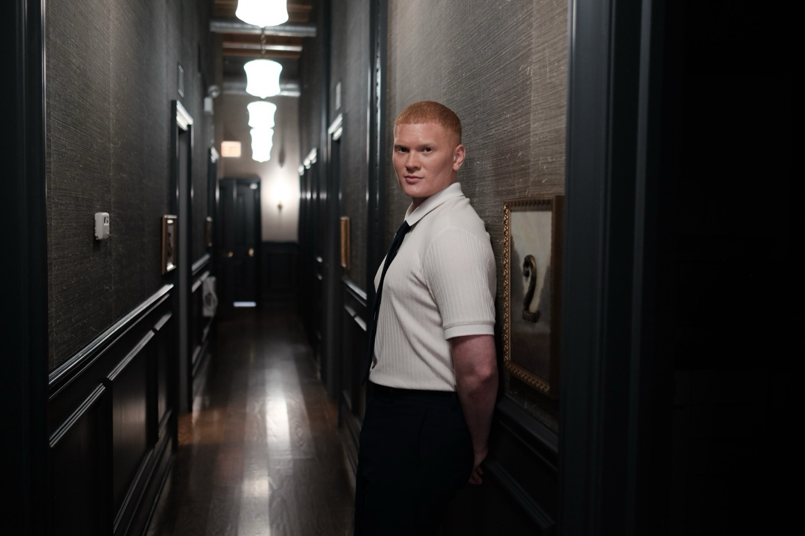 Dr. Colby in the dark corridor at Pearl